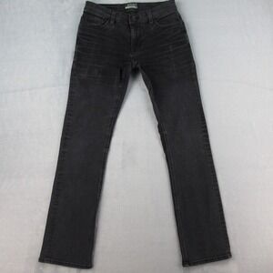 Reclaim Mens Slim Straight Jeans Faded Black FRL529‎ Size 28x32